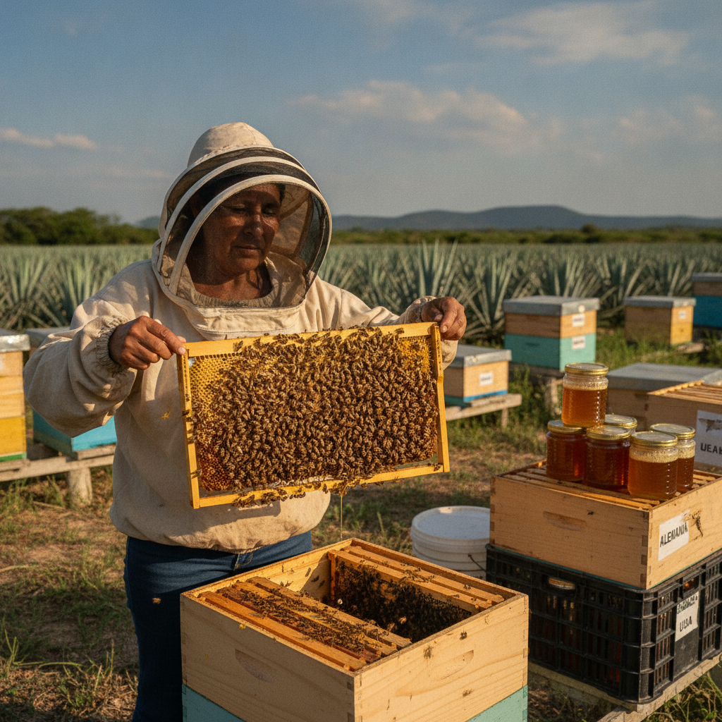 México Fortalece su Presencia Global: 43% de la Producción de Miel Exportada en 2025, Según Sader