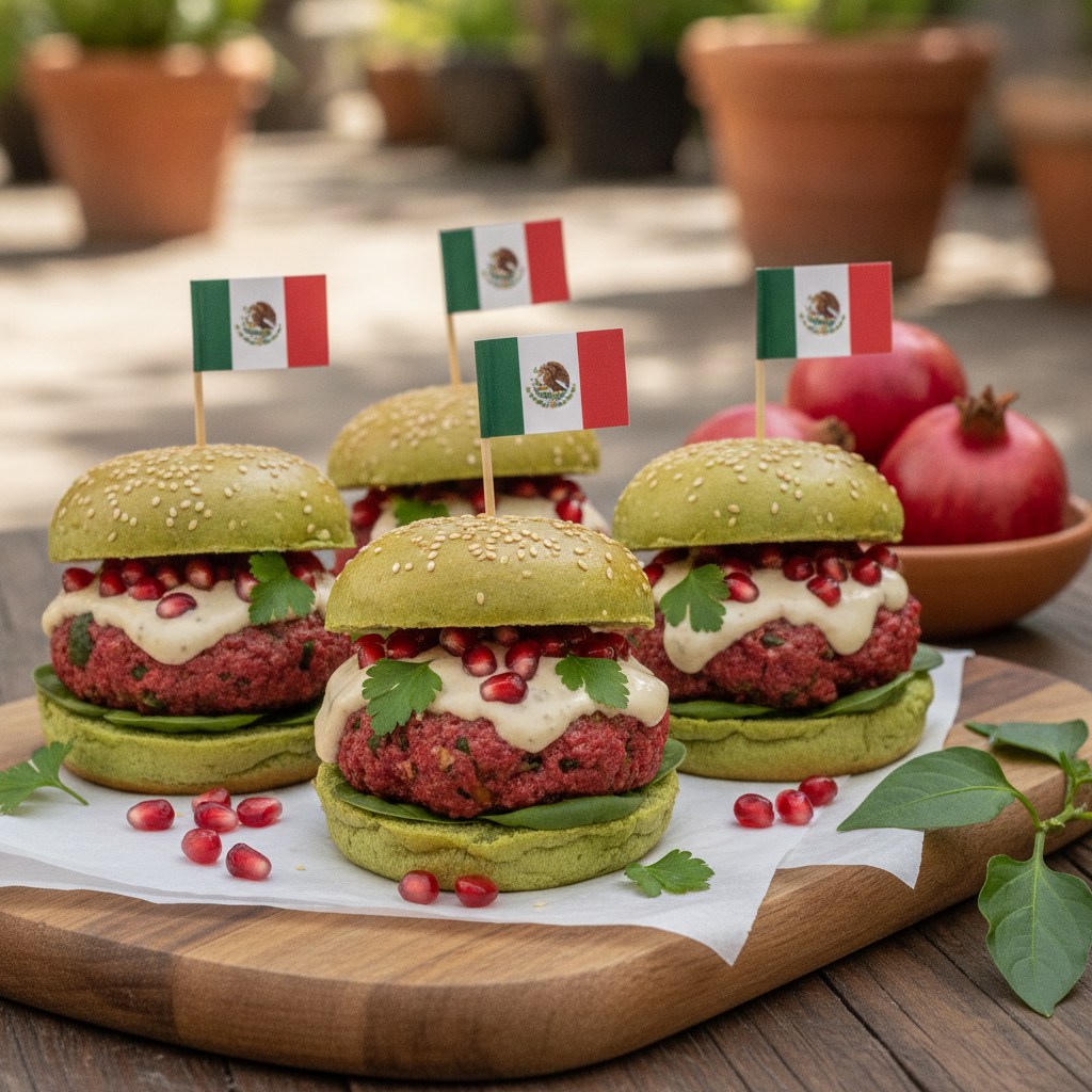 Prepara la Exquisita Hamburguesa de Chile en Nogada: El Snack Patriótico Perfecto para el Mes Patrio