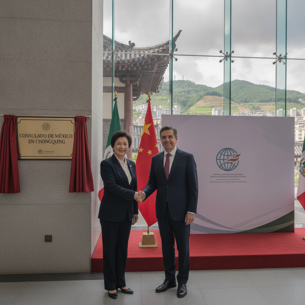 México y China Fortalecen Lazos: Roberto Velasco Inaugura Consulado Estratégico en Chongqing