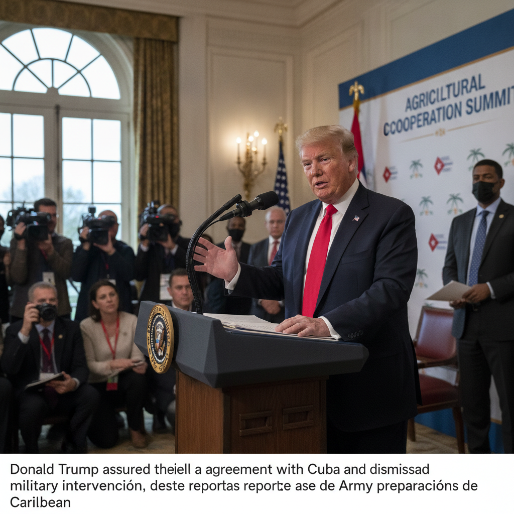 Trump asegura acuerdo con Cuba y descarta intervención militar tras filtración