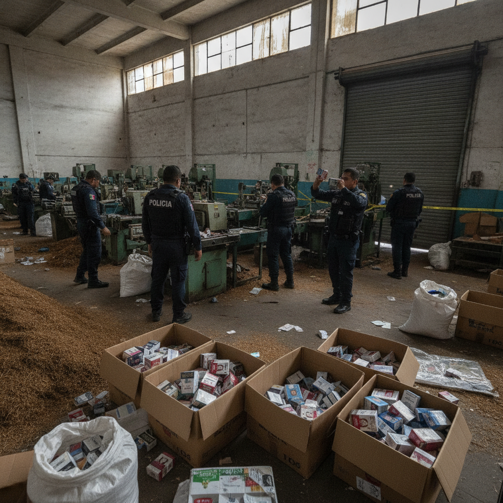 Golpe Histórico en Huixquilucan: FGR Calcula 330 Millones de Pesos en Pérdidas por Cigarros Apócrifos